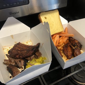 Nobel House - Ribs and brisket. Ribs are not fall off the bone and they weren't tender. - New American Near Me - Glen Ellyn, Illinois Nobel House - Ribs and brisket. Ribs are not fall off the bone and they weren't tender. - New American Near Me - Glen Ellyn, Illinois
