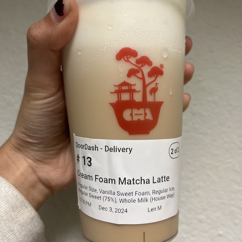 Cha Redefine - Unsure what happened with this order? Was supposed to be Matcha latte but instead was given coffee latte? I resolved it with Doordash. - Tea Rooms Near Me - Rowland Heights , California Cha Redefine - Unsure what happened with this order? Was supposed to be Matcha latte but instead was given coffee latte? I resolved it with Doordash. - Tea Rooms Near Me - Rowland Heights , California