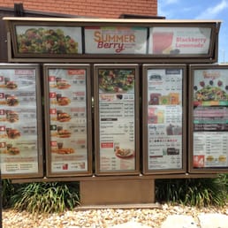 Drive thru menu