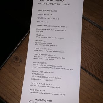 620 Jones - Late night menu - New American Near Me - San Francisco, California