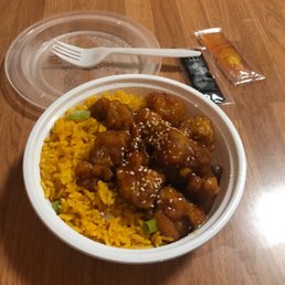 a bowl of food on a table