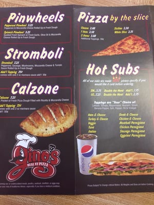 Menu photo 2 Gino's NY Style Pizzeria North Myrtle Beach, SC Menu photo 2 Gino's NY Style Pizzeria North Myrtle Beach, SC