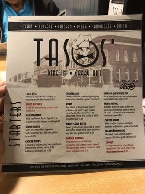 Menu photo 3 Tasos' Steak House Oskaloosa, IA Menu photo 3 Tasos' Steak House Oskaloosa, IA