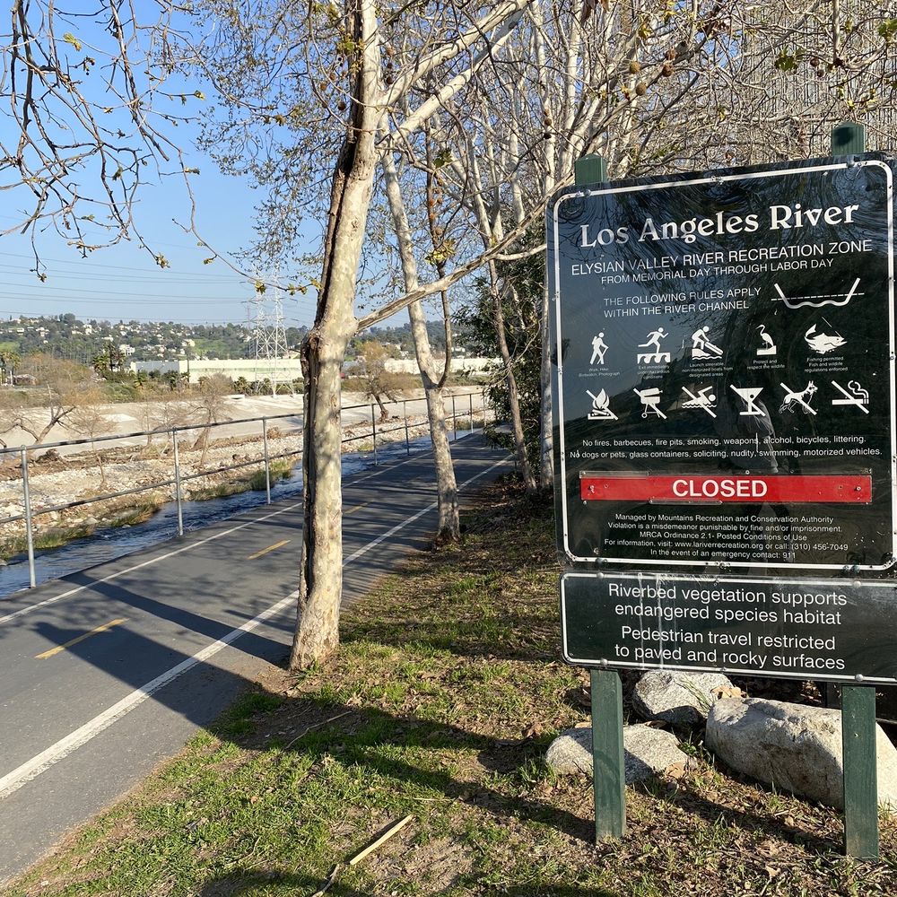 Lewis MacAdams Riverfront Park - The Los Angeles River (bike path) - Parks Near Me - Los Angeles, California