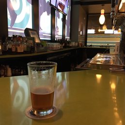 Nice bar area completely separate from the lanes (no not crazy noisy). Six flat screens showing sports. Bar table and booth seating. Nice bar area completely separate from the lanes (no not crazy noisy). Six flat screens showing sports. Bar table and booth seating.