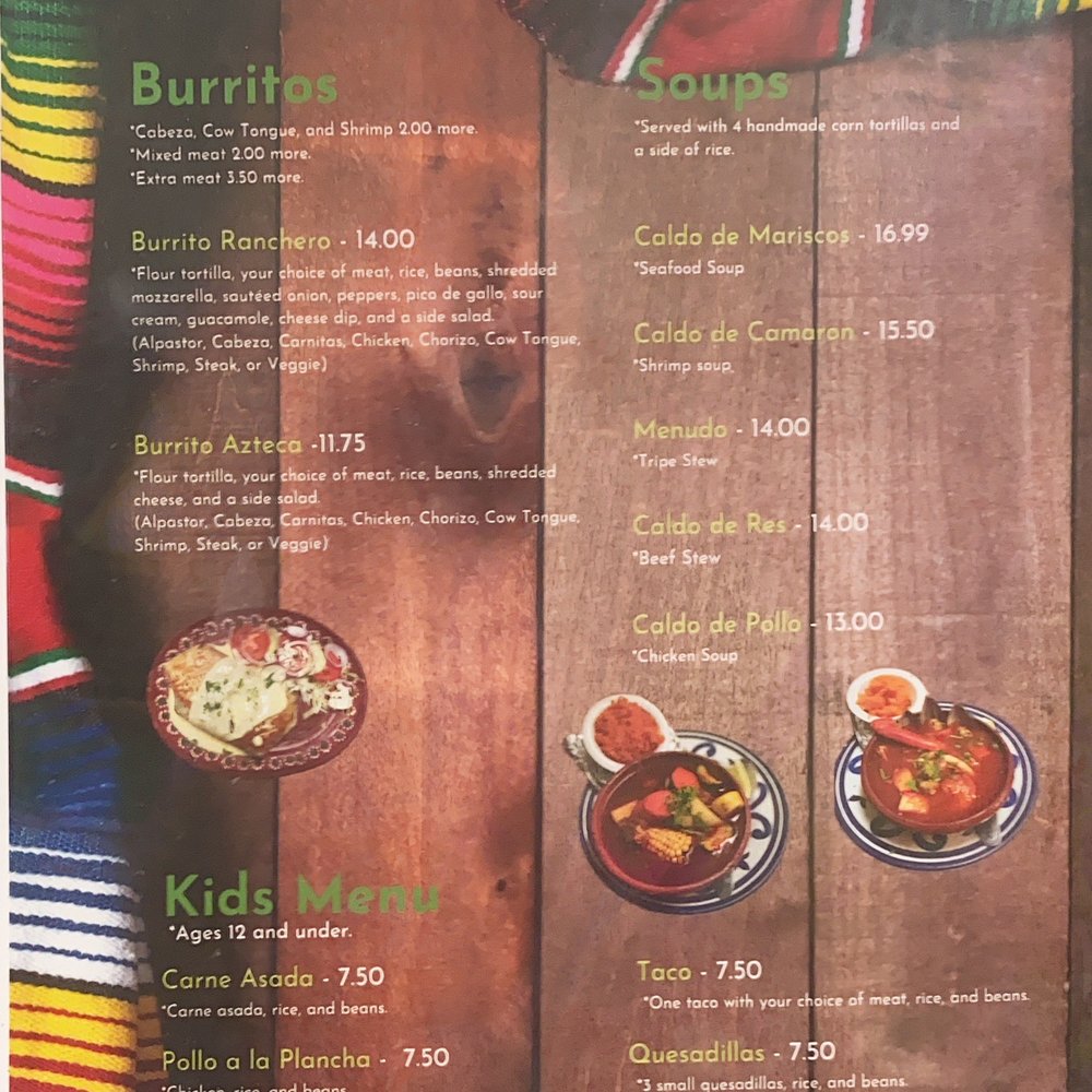 La Sabrosita - Menu - Mexican Near Me - Waynesboro, Virginia La Sabrosita - Menu - Mexican Near Me - Waynesboro, Virginia