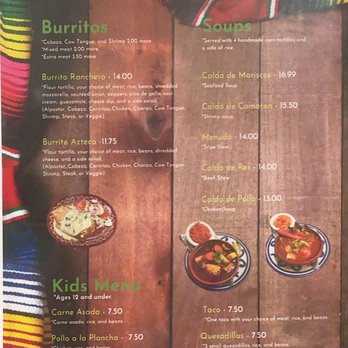 La Sabrosita - Menu - Mexican Near Me - Waynesboro, Virginia