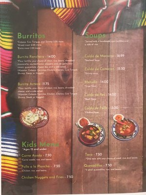 Menu photo 2 La Sabrosita Waynesboro, VA
