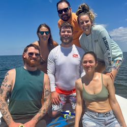 River Adventure Tours - Hanging on the boat!
