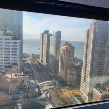 New York Marriott Downtown - Look closer, u can see the statue of liberty - Hotels Near Me - New York, New York