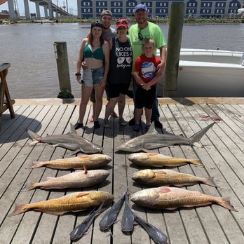 Oilfield Outkasts Charters - Red drums and sharks and some other little fish. - Fishing Near Me - Freeport, Texas