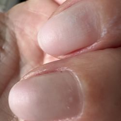 Sky Nail - One half hours...still have gel on after grinding.