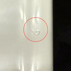 Menards - This shows some of the bubbling but not all of the other areas of the sink. I don't use anything strong on the sink to clean it.