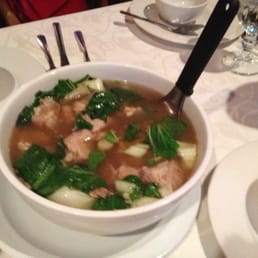 Sinigang na baboy. (Sour soup w/ pork). It was really sour! But in a good way.