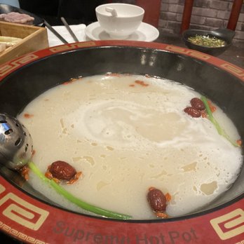 Supreme Hot Pot - Pork House Special Bone Marrow Broth() - Hot Pot Near Me - Arlington, Virginia Supreme Hot Pot - Pork House Special Bone Marrow Broth() - Hot Pot Near Me - Arlington, Virginia