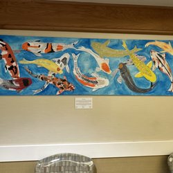 REHAB at Aiea - Koi paonting. I painted a koi in this painting
