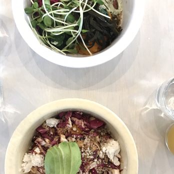 Cafe Gratitude - Lunch time whole bowl, and the gracious salad. - Vegan Near Me - Venice, California Cafe Gratitude - Lunch time whole bowl, and the gracious salad. - Vegan Near Me - Venice, California