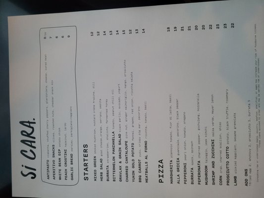 Menu photo 7 Si Cara Cambridge, MA