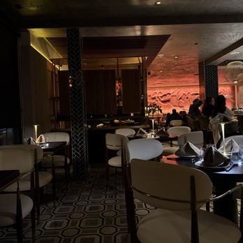 Karma - Dining area behind reception desk - Asian Fusion Near Me - Winchester, Massachusetts