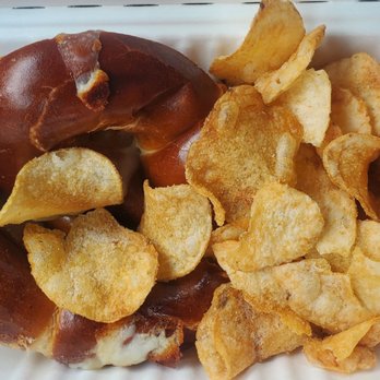 The Zingaro - Pretzel grilled cheese - Food Trucks Near Me - Veneta, Oregon