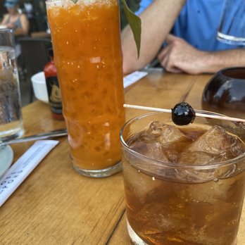 The Clever Koi - Long Thailand Ice Tea & a Manhattan - Asian Fusion Near Me - Phoenix, Arizona