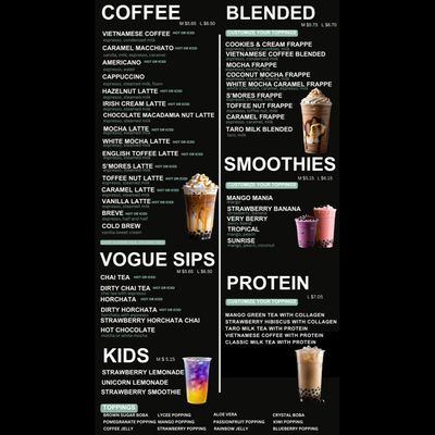 Menu photo 5 Vogue Bubble Tea & Coffee Bar Pantego, TX Menu photo 5 Vogue Bubble Tea & Coffee Bar Pantego, TX