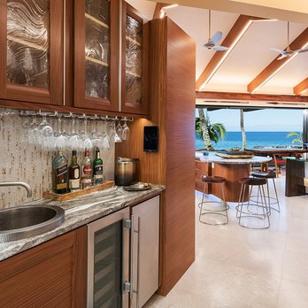 Interior Design Solutions - New Wet Bar in Maui Remodeled Hallway - Architects Near Me - Pukalani, Hawaii
