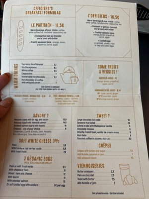 Menu photo 1 Café des Officiers Paris, 75 Menu photo 1 Café des Officiers Paris, 75