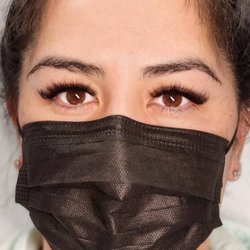 Mega volume wispy lash extensions.