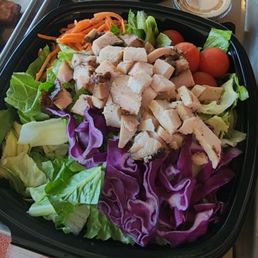 Bbq Salad with pork loin Bbq Salad with pork loin