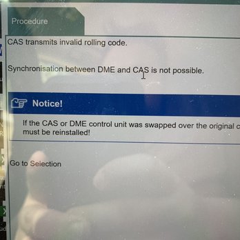 Magnet Locksmith - Showing my dme and CAS cannot be synced - Keys & Locksmiths Near Me