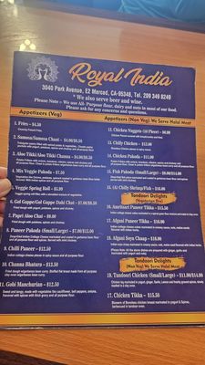 Menu photo 4 Royal India Indian Cuisine Merced, CA Menu photo 4 Royal India Indian Cuisine Merced, CA