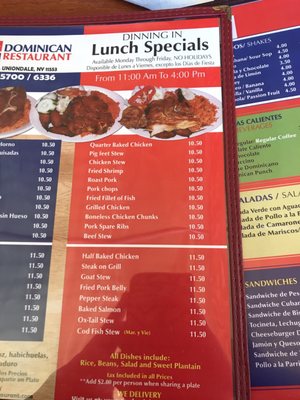 Menu photo 6 Dominican Restaurant Uniondale, NY