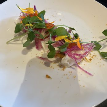 Gala - Burrata and salmon roe salad - Spanish Near Me - Santa Barbara, California