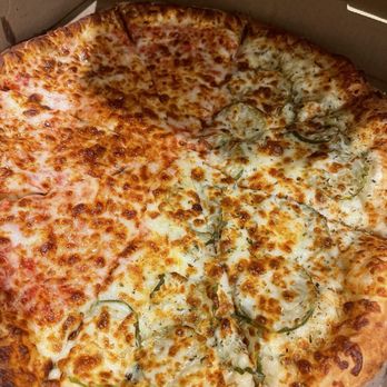 The Sizzling Pizza - Half cheese half Sizzling Pickle Pizza - Pizza Near Me - Santee, California