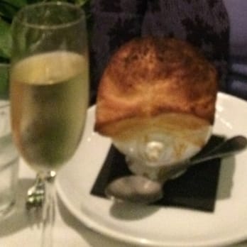 Jimmy's Bistro - Tomato bisque comes topped in a light and crispy puff pastry. - Seafood Near Me - Delray Beach, Florida Jimmy's Bistro - Tomato bisque comes topped in a light and crispy puff pastry. - Seafood Near Me - Delray Beach, Florida