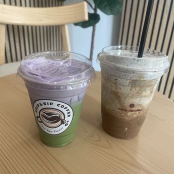 Drip and Sip Coffee - Ube matcha and black sesame - Coffee & Tea Near Me - Chino, California Drip and Sip Coffee - Ube matcha and black sesame - Coffee & Tea Near Me - Chino, California