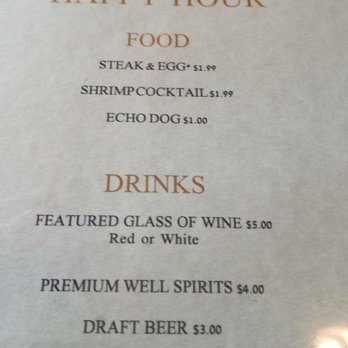Echo & Rig - Happy Hour Menu - Steakhouses Near Me - Las Vegas, Nevada