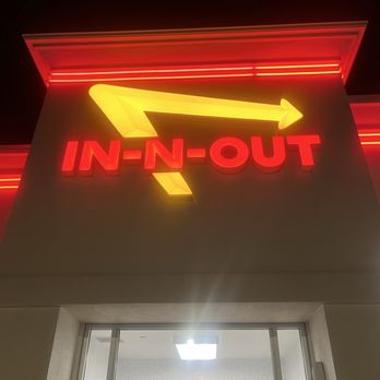 In-N-Out Burger - Sign - Burgers Near Me - Stanton, California