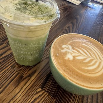 Neighbors - Iced Matcha Einspanner and Vanilla Latte - Breakfast & Brunch Near Me - Las Vegas, Nevada Neighbors - Iced Matcha Einspanner and Vanilla Latte - Breakfast & Brunch Near Me - Las Vegas, Nevada