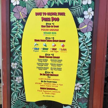 Puka Dog - Menu - Hot Dogs Near Me - Koloa, Hawaii