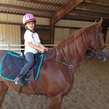 Foster Farm - Aubrey Cate, age 6, on Henry - Horseback Riding Near Me - Rowlett, Texas