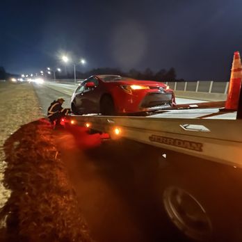 Chris' Affordable Towing - Car being towed - Towing Near Me - Monroe, North Carolina
