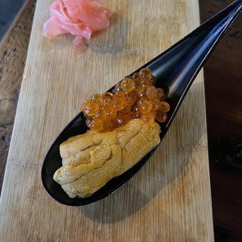 Saloon Osaka - Uni and cavier in the spoon. It only looked good... - Sushi Bars Near Me - El Segundo, California Saloon Osaka - Uni and cavier in the spoon. It only looked good... - Sushi Bars Near Me - El Segundo, California