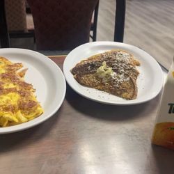 Herb's Diner - Ham and cheese 14. Ham Omelette 2. French Toast Tropicana Orange juice carton