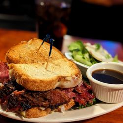 Jamie's Broadway Grille - Corned beef sandwich. Added the au jus for dipping.