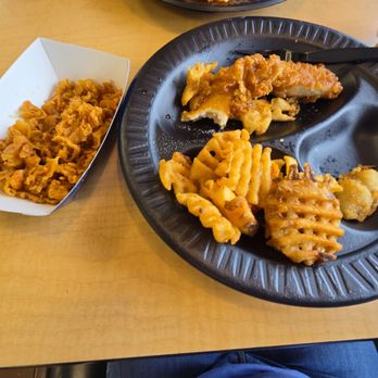 Long John Silver's - 2 pieces of chicken, fries and crispies. - Seafood Near Me - South Charleston, West Virginia