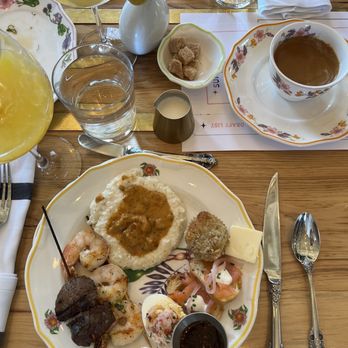 Supperland - Shrimp and grits, filet, lobster deviled eggs, pot of coffee ($5 PER pot) - Southern Near Me - Charlotte, North Carolina Supperland - Shrimp and grits, filet, lobster deviled eggs, pot of coffee ($5 PER pot) - Southern Near Me - Charlotte, North Carolina