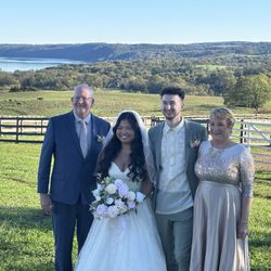 Lauxmont Farms Weddings - The happy couple.