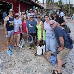 Cozumel Bar Hop - Our group before boarding!